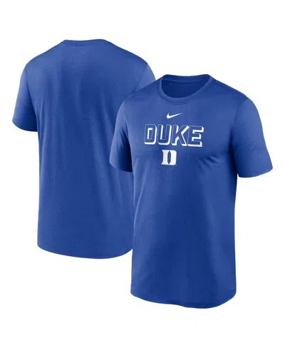 NIKE MEN'S ROYAL DUKE BLUE DEVILS 2025 SIDELINE LEGEND PERFORMANCE T-SHIRT