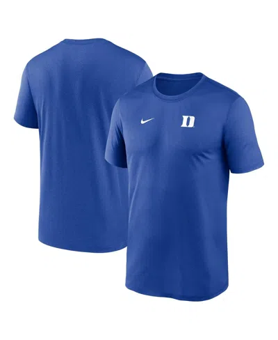 Nike Royal Duke Blue Devils 2025 Sideline Small Logo Legend Performance T-shirt