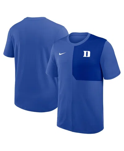Nike Kids' Men's Royal Duke Blue Devils 2025 Sideline Uv Performance Coach T-shirt