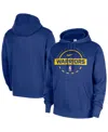 Nike Men's Royal Golden State Warriors 2025/26 Authentic Practice Club Pullover Hoodie In Blue