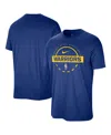 Nike Men's Royal Golden State Warriors Authentic Practice T-shirt In Blue