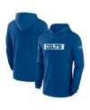 Nike Men's Royal Indianapolis Colts Sideline Hoodie Performance Long Sleeve T-shirt In Royal