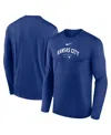 Nike Men's Royal Kansas City Royals Authentic Collection Practice Performance Long Sleeve T-shirt In Royal