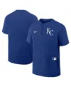 Nike Men's Royal Kansas City Royals Authentic Collection Raglan Short Sleeve Windshirt In Royal