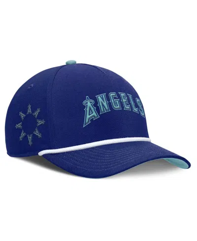 Nike Men's Royal Los Angeles Angels Father's Day Rise Adjustable Hat In Blue