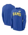 Nike Men's Royal Los Angeles Rams Club Pullover Sweatshirt In Royal