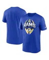 Nike Men's Royal Los Angeles Rams Legend Icon Performance T-shirt In Blue