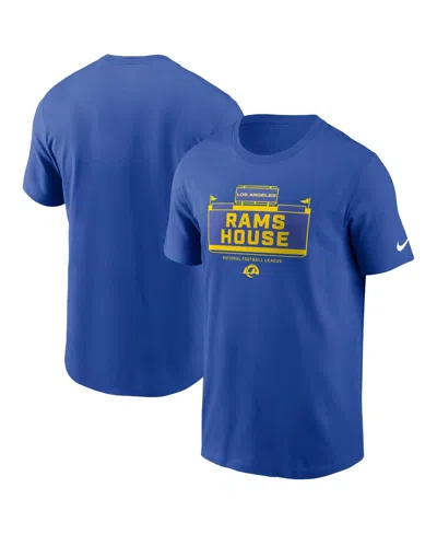 Nike Royal Los Angeles Rams Primetime Local Essential T-shirt In Blue