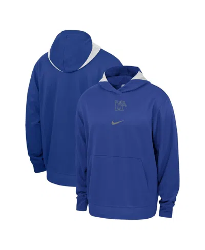 Nike Men's Royal Memphis Tigers Basketball Spotlight Performance Pullover Hoodie In Blue