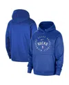 Nike Men's Royal Milwaukee Bucks 2024/25 Spotlight On-court Practice Performance Pullover Hoodie In Royal