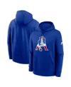 Nike New England Patriots Rewind Club Logo Men's  Men's Nfl Pullover Hoodie In Blue