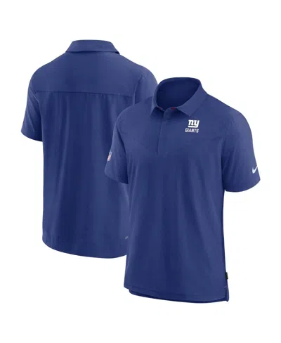 Nike Men's Royal New York Giants 2022/23 Sideline Lockup Performance Polo Shirt In Blue