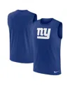 Nike Men's Royal New York Giants Blitz Legend Muscle Perform Tank Top In Royal
