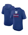 Nike New York Giants  Men's Dri-fit Nfl Hooded T-shirt In Blue