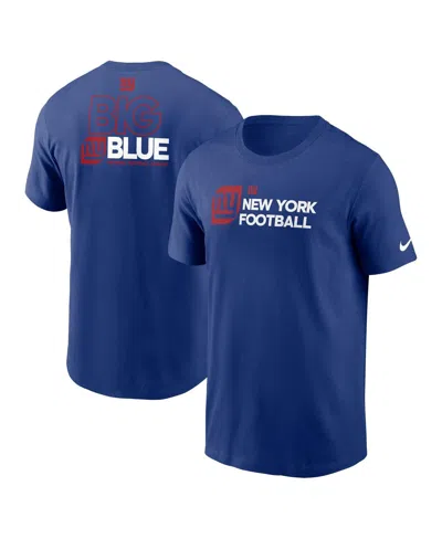 Nike New York Giants Team Outline Essential T-shirt  Men's Nfl T-shirt In Royal