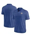 Nike Men's Royal New York Giants Sideline Lock Up Victory Performance Polo In Royal,white