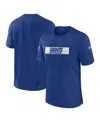 Nike Men's Royal New York Giants Sideline Player Performance T-shirt In Royal