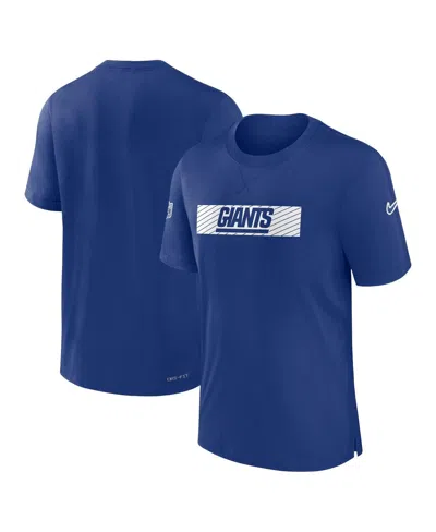 Nike Men's Royal New York Giants Sideline Player Performance T-shirt
