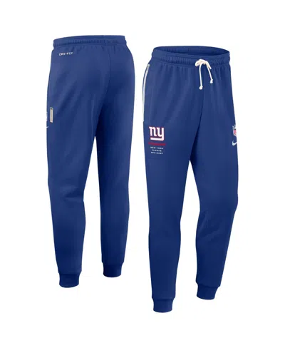 Nike Men's Royal New York Giants Sideline Standard Issue Dri-fit Taper Pants In Blue