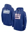 Nike New York Giants Initial Home Sideline  Men's Dri-fit Nfl Pullover Hoodie In Blue