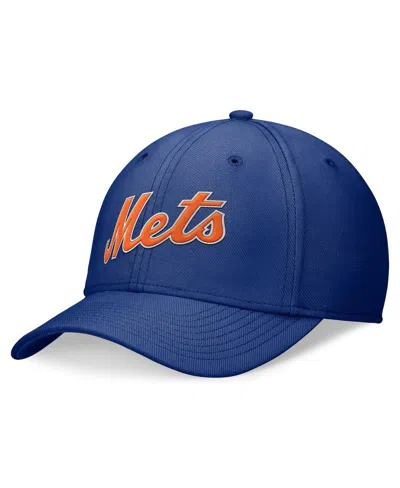 Nike Men's Royal New York Mets Evergreen Performance Flex Hat In Rush Blue