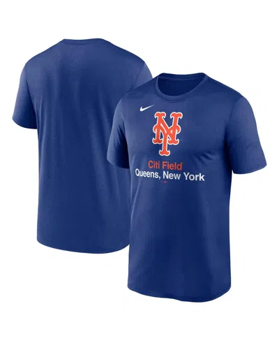NIKE MEN'S ROYAL NEW YORK METS STADIUM LEGEND PERFORMANCE T-SHIRT