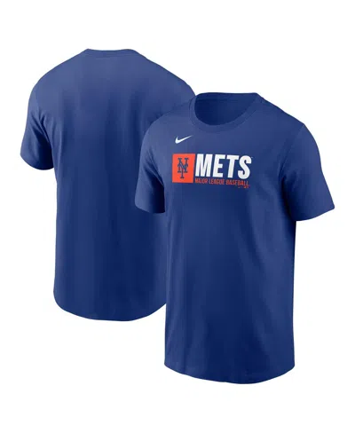 Nike Men's Royal New York Mets Team Block T-shirt In Blue