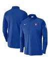 Nike Men's Royal Philadelphia 76ers 2024/25 Courtside Performance Half-zip Top In Royal