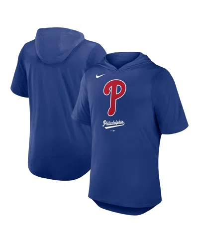 Nike Men's Royal Philadelphia Phillies Tri-blend Performance Hoodie T-shirt