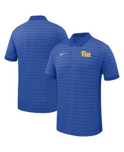 Nike Men's Royal Pitt Panthers 2025 Early Seasonâ Coaches Sideline Victory Stripe Performance Polo Shirt In Blue