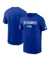 Nike Royal Seattle Seahawks Alt Pack Onside Conversion Performance T-shirt In Blue