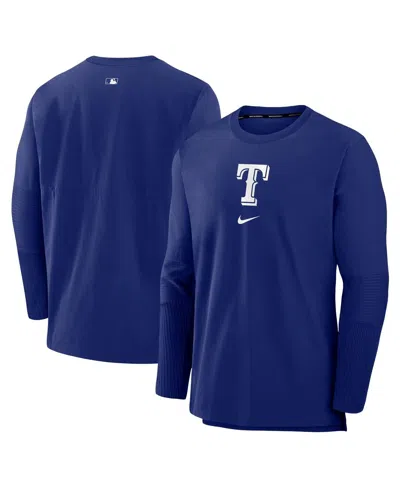 Nike Men's Royal Texas Rangers Authentic Collection Player Performance Pullover Sweatshirt In Blue
