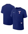 Nike Men's Royal Texas Rangers Authentic Collection Raglan Short Sleeve Windshirt In Royal