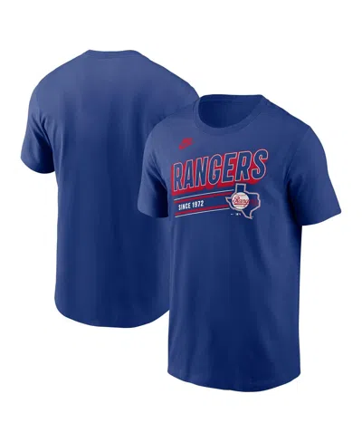 NIKE MEN'S ROYAL TEXAS RANGERS COOPERSTOWN COLLECTION RETRO T-SHIRT