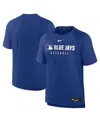 Nike Men's Royal Toronto Blue Jays Authentic Collection Pregame Raglan Performance T-shirt In Royal