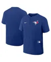Nike Men's Navy Tampa Bay Rays Authentic Collection Raglan Short Sleeve Windshirt In Royal