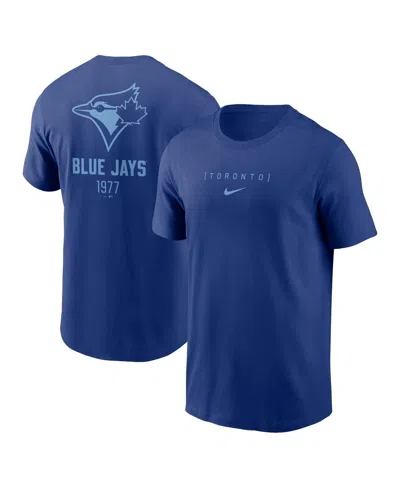 Nike Men's Royal Toronto Blue Jays Large Logo Back Stack T-shirt