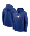 Nike Men's  Royal, Navy Toronto Blue Jays Authentic Collection Performance Raglan Full-zip Hoodie In Blue