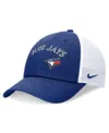 Nike Men's Royal Toronto Blue Jays Wordmark Adjustable Trucker Hat In Royal