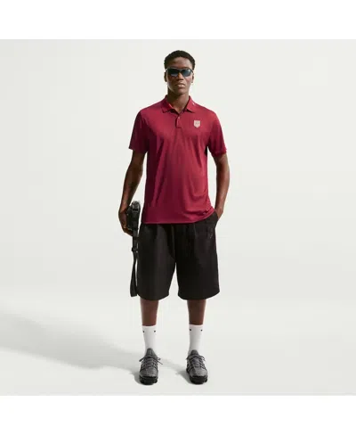 Nike Usmnt Victory  Men's Dri-fit Soccer Polo In Red