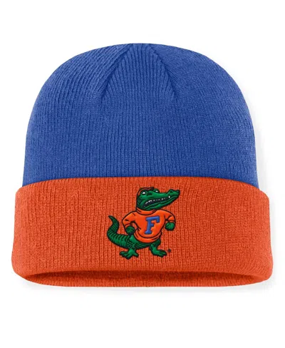 Nike Men's Royal/orange Florida Gators Legacy Terra Cuffed Knit Hat In Royal,orange