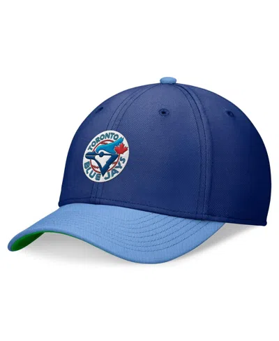 Nike Men's Royal/powder Blue Toronto Blue Jays Cooperstown Collection Rewind Swooshflex Performance Hat In Ru Bl,v Bl