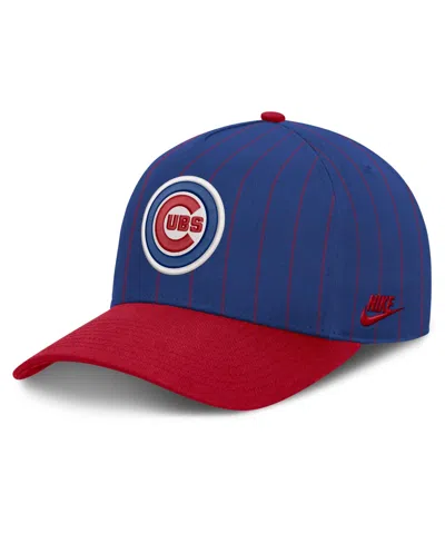 Nike Men's Royal/red Chicago Cubs Cooperstown Rise A-frame Adjustable Hat In Royal,red