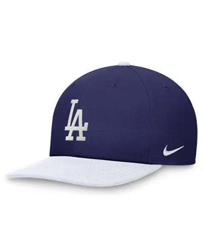 Nike Men's Royal/white Los Angeles Dodgers Evergreen Two-tone Snapback Hat In Loyblu,wht
