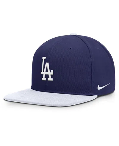 Nike Men's Royal/white Los Angeles Dodgers Primetime Pro Dri-fit Snapback Hat In Blue