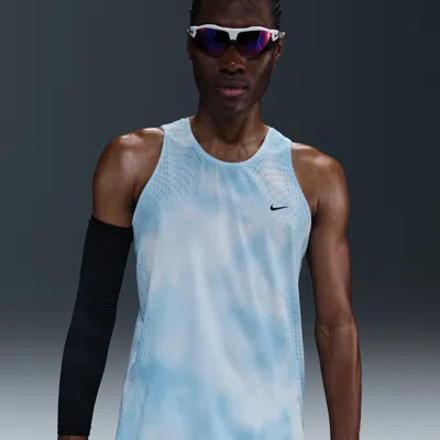 Nike Men's Running Division Breathe Dri-fit Adv Running Tank Top In Blue