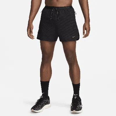 Nike Men's Running Division Dri-fit Adv 4" Brief-lined Running Shorts In Black