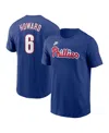 Nike Men's Ryan Howard Royal Philadelphia Phillies Fuse Name Number T-shirt In Blue