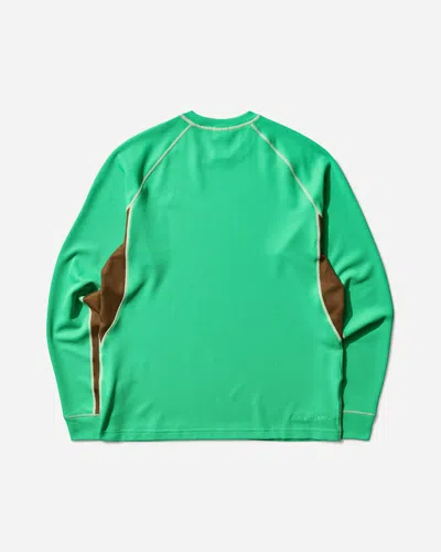 Nike Men S Acg  Chinati  Dri-fit Adv Longsleeve T-shirt Green Shock / Mosswood Brown