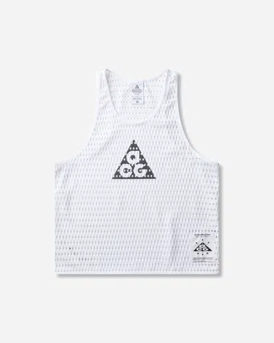 Nike Men S Acg Radical Airflow Dri-fit Trail Running Tank Top In White